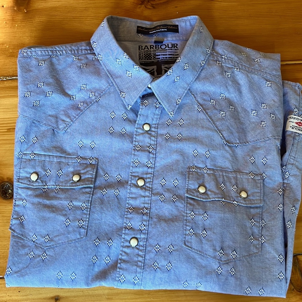 Steve McQueen Barbour western shirt